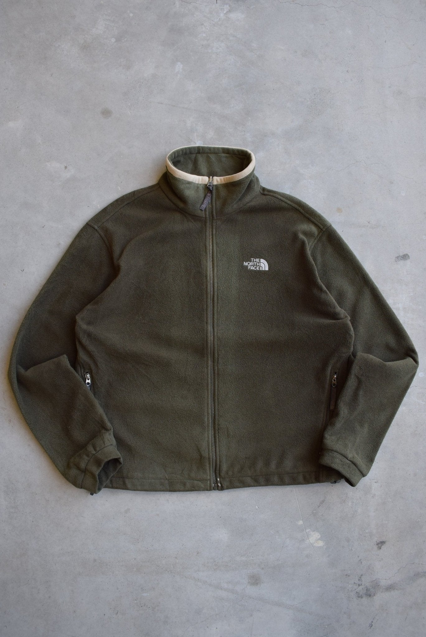 The North Face Green Embroidered Fleece Jacket —2000s (L) - Retrospective Store
