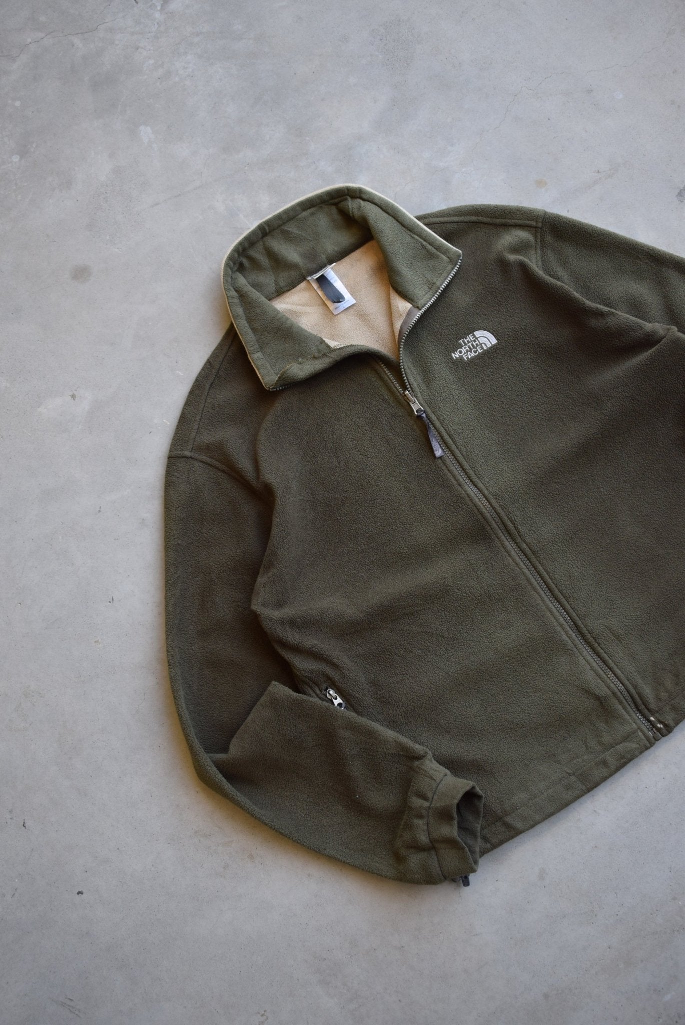 The North Face Green Embroidered Fleece Jacket —2000s (L) - Retrospective Store