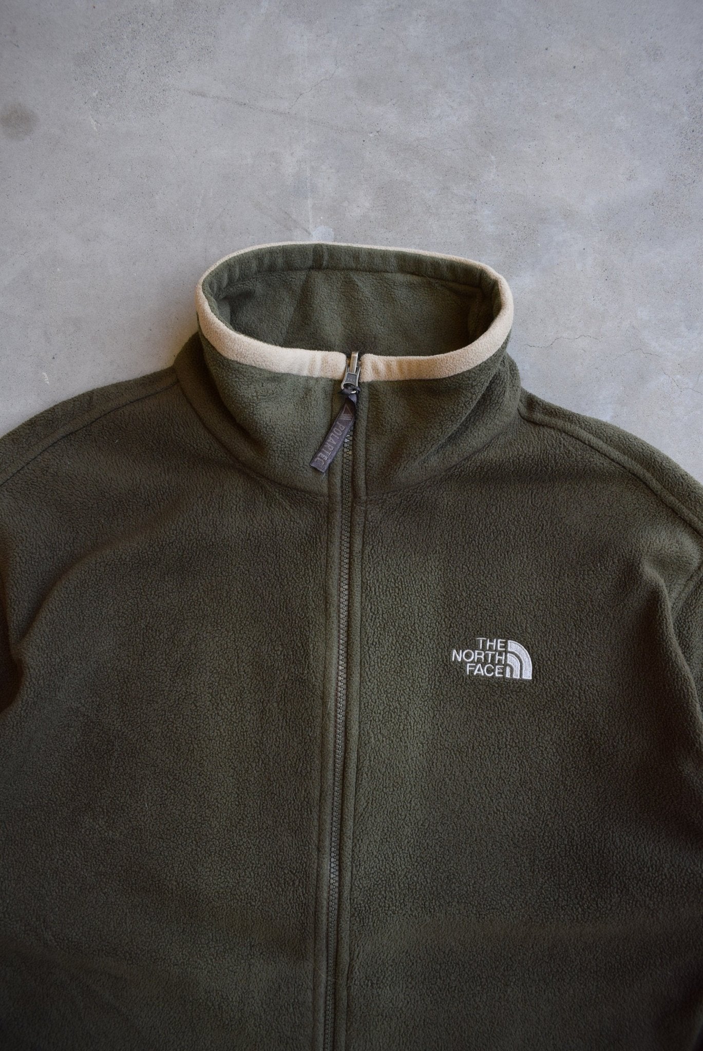 The North Face Green Embroidered Fleece Jacket —2000s (L) - Retrospective Store
