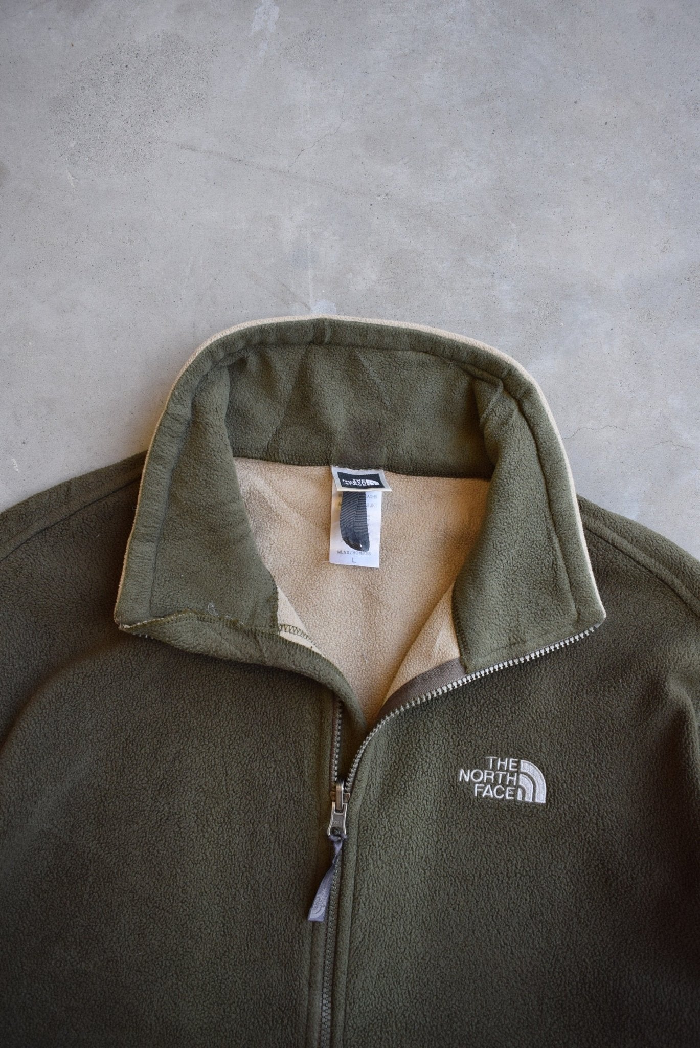 The North Face Green Embroidered Fleece Jacket —2000s (L) - Retrospective Store
