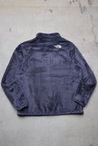 The North Face Slate-Grey Embroidered Teddy Fleece Jacket — 2000s (Women's L) - Retrospective Store
