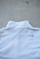 The North Face White Embroidered Teddy-Fleece Jacket — 2000s (Women's XL) - Retrospective Store