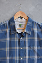 Timberland Blue Cropped Button Up — 2000s (XXL) - Retrospective Store