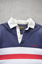 Timberland Navy Embroidered Collared Sweater — 1990s (L) - Retrospective Store