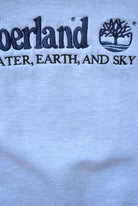 Timberland Weathergear Grey Embroidered Spellout Crewneck — 1990s (M) - Retrospective Store