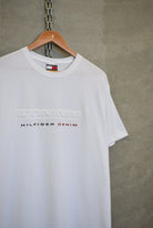 Tommy Hilfiger Denim Spellout Tee — 2000s (M) - Retrospective Store