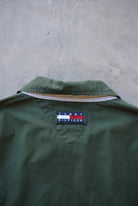 Tommy Hilfiger Green Embroidered Logo Harrington Jacket — 1990s (L) - Retrospective Store