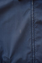 Tommy Hilfiger Navy Embroidered Logo Harrington Jacket — 1990s (XL) - Retrospective Store