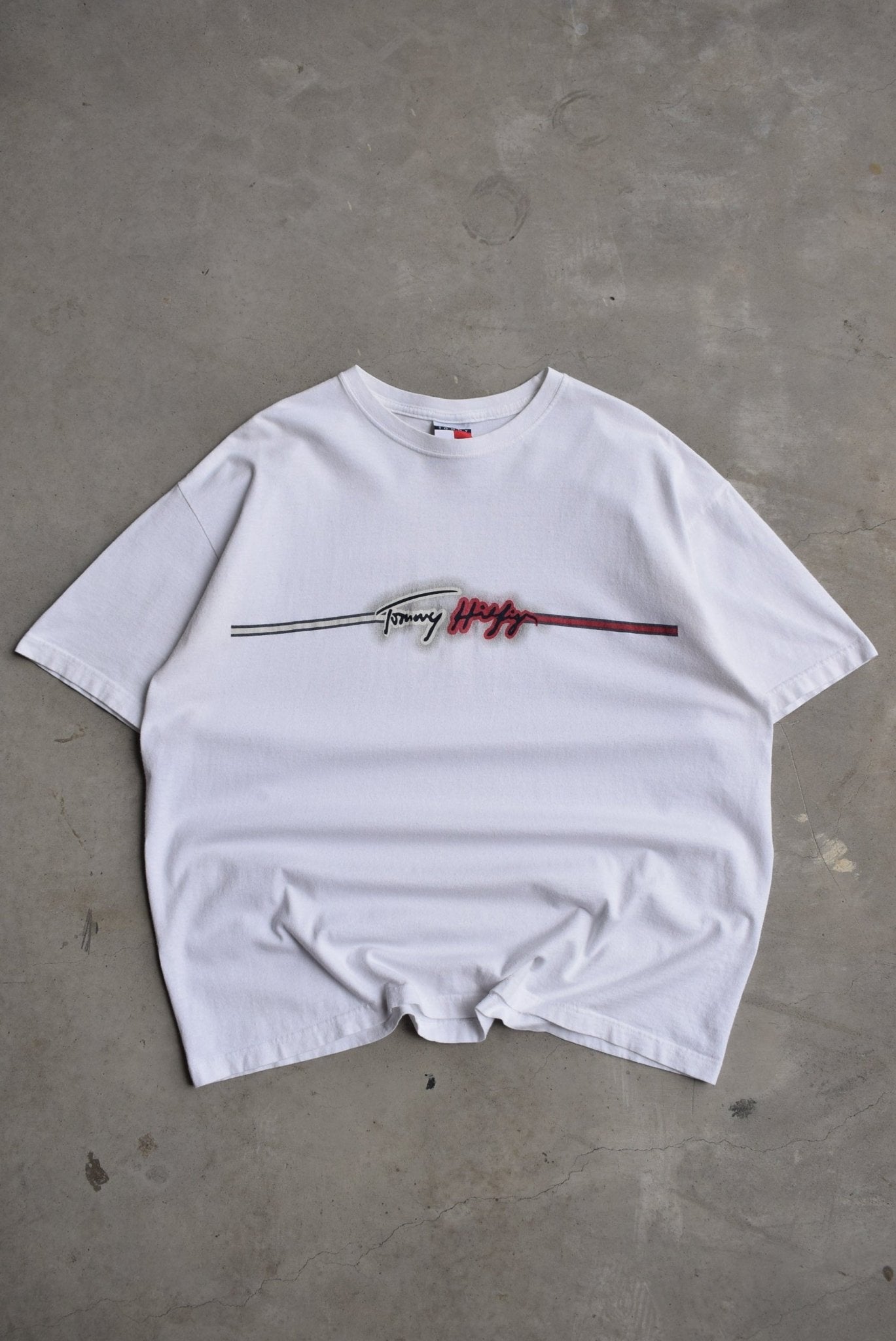 Tommy Hilfiger Spellout Tee — 2000s (L/XL) - Retrospective Store