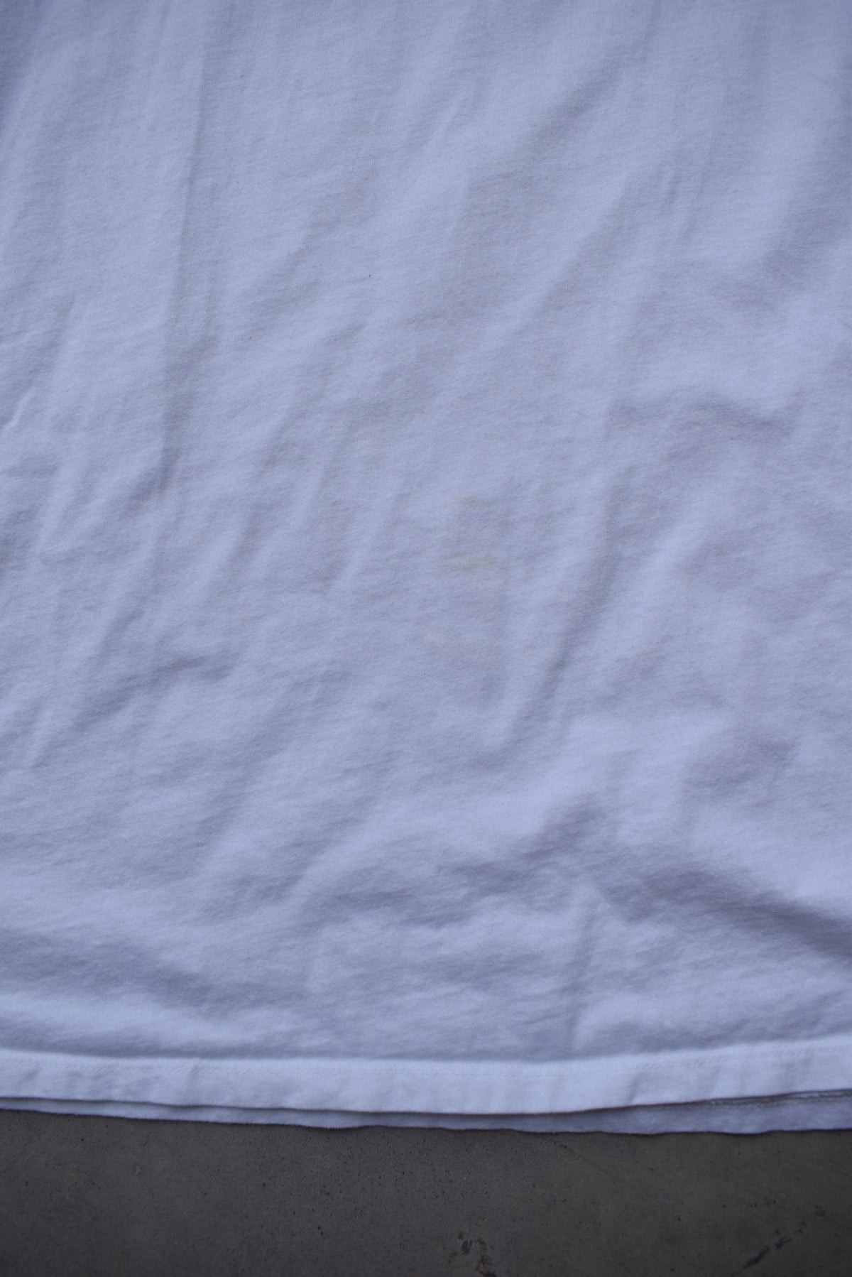 Tommy Hilfiger White Embroidered Spellout Tee — 2000s (XL) - Retrospective Store