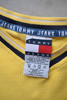 Tommy Hilfiger Yellow Embroidered Logo Tee — 2000s (XXL) - Retrospective Store