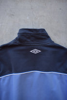 Umbro Blue Embroidered Spellout Jacket — 1990s (S) - Retrospective Store