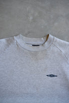 Umbro Grey Embroidered Logo Crewneck — 2000s (M) - Retrospective Store