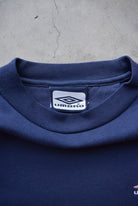 Umbro Navy Embroidered Logo Crewneck — 1990s (S) - Retrospective Store