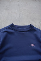 Umbro Navy Embroidered Logo Crewneck — 1990s (S) - Retrospective Store