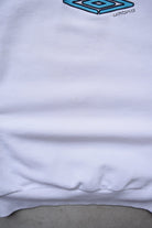 Umbro White Embroidered Spellout Crewneck — 2000s (XS/S) - Retrospective Store