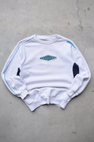 Umbro White Embroidered Spellout Crewneck — 2000s (XS/S) - Retrospective Store