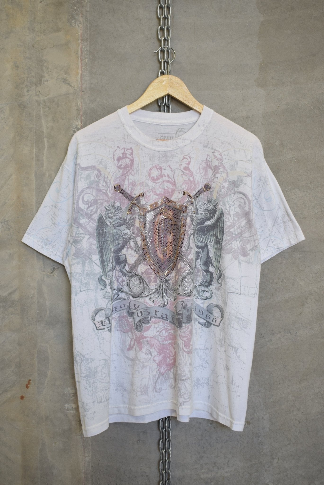 Unholy Grail Y2K Graphic Tee — 2000s (L) - Retrospective Store