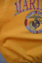 United States Marines Yellow Graphic Crewneck — 1990s (L) - Retrospective Store