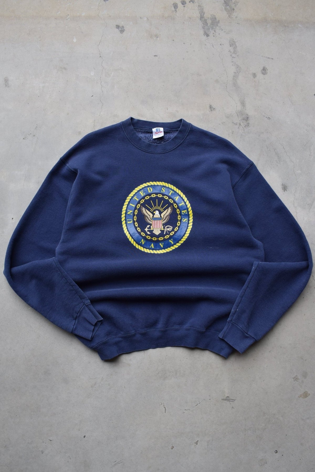United States Navy Graphic Crewneck — 1990s (L) - Retrospective Store