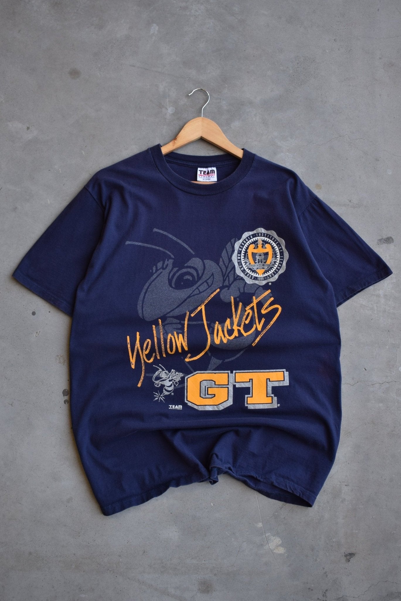 University of Georgia Navy Graphic Tee — 1990s (L) - Retrospective Store