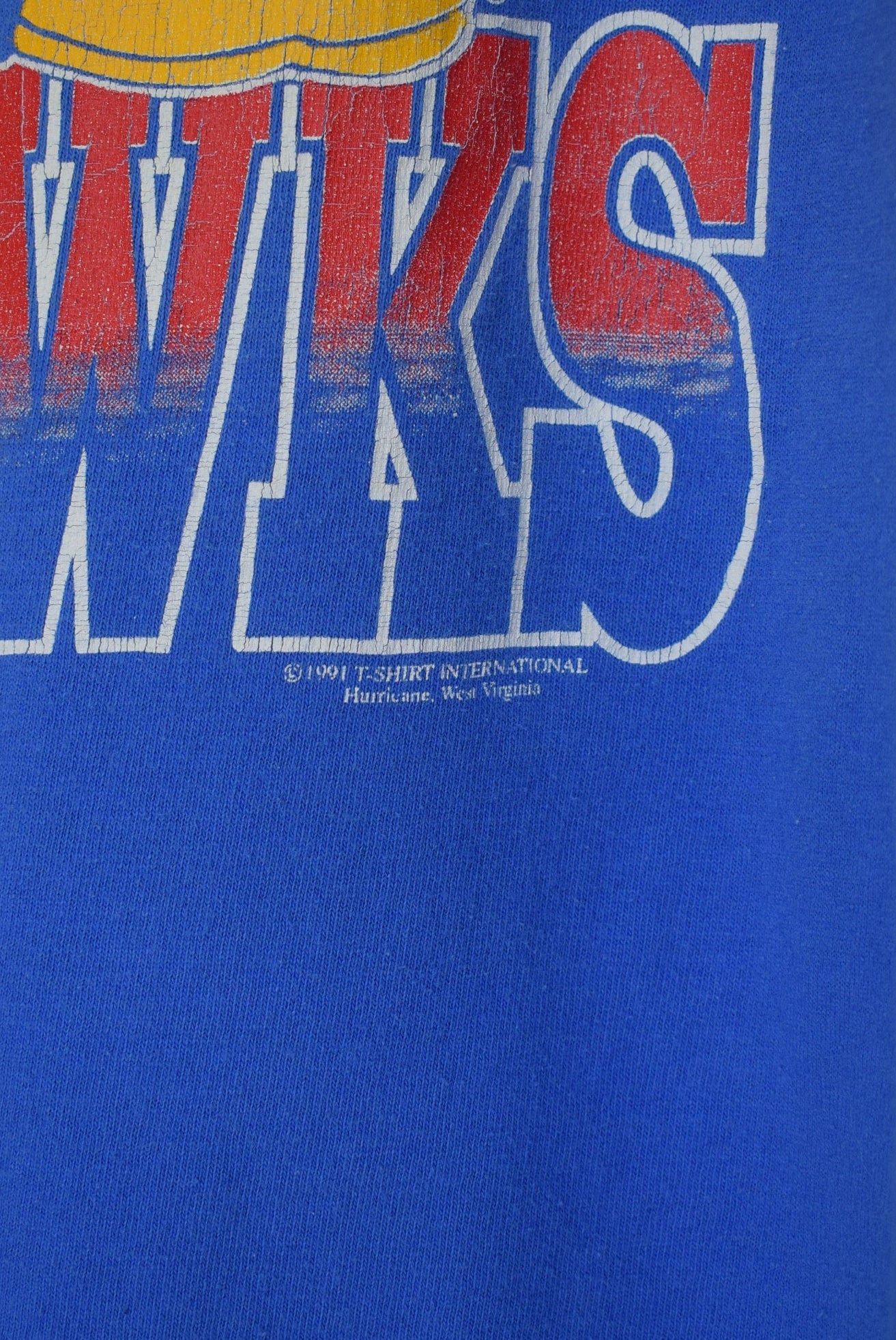University of Kansas Jayhawks Tee — 1991 (M) - Retrospective Store