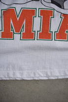 University of Miami Hurricanes White Graphic Tee — 1993 (L) - Retrospective Store
