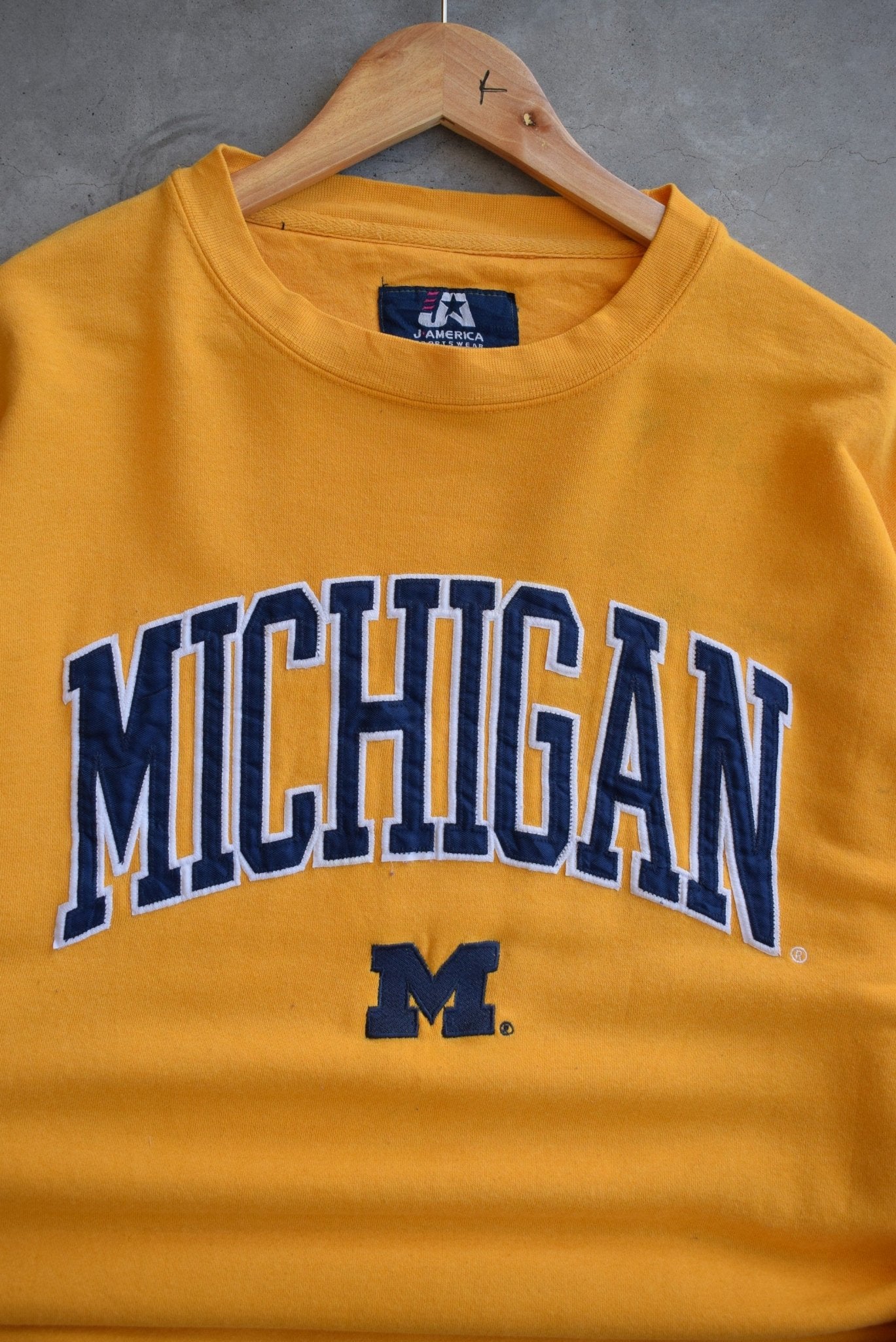 University of Michigan Embroidered Crewneck — 2000s (L) - Retrospective Store
