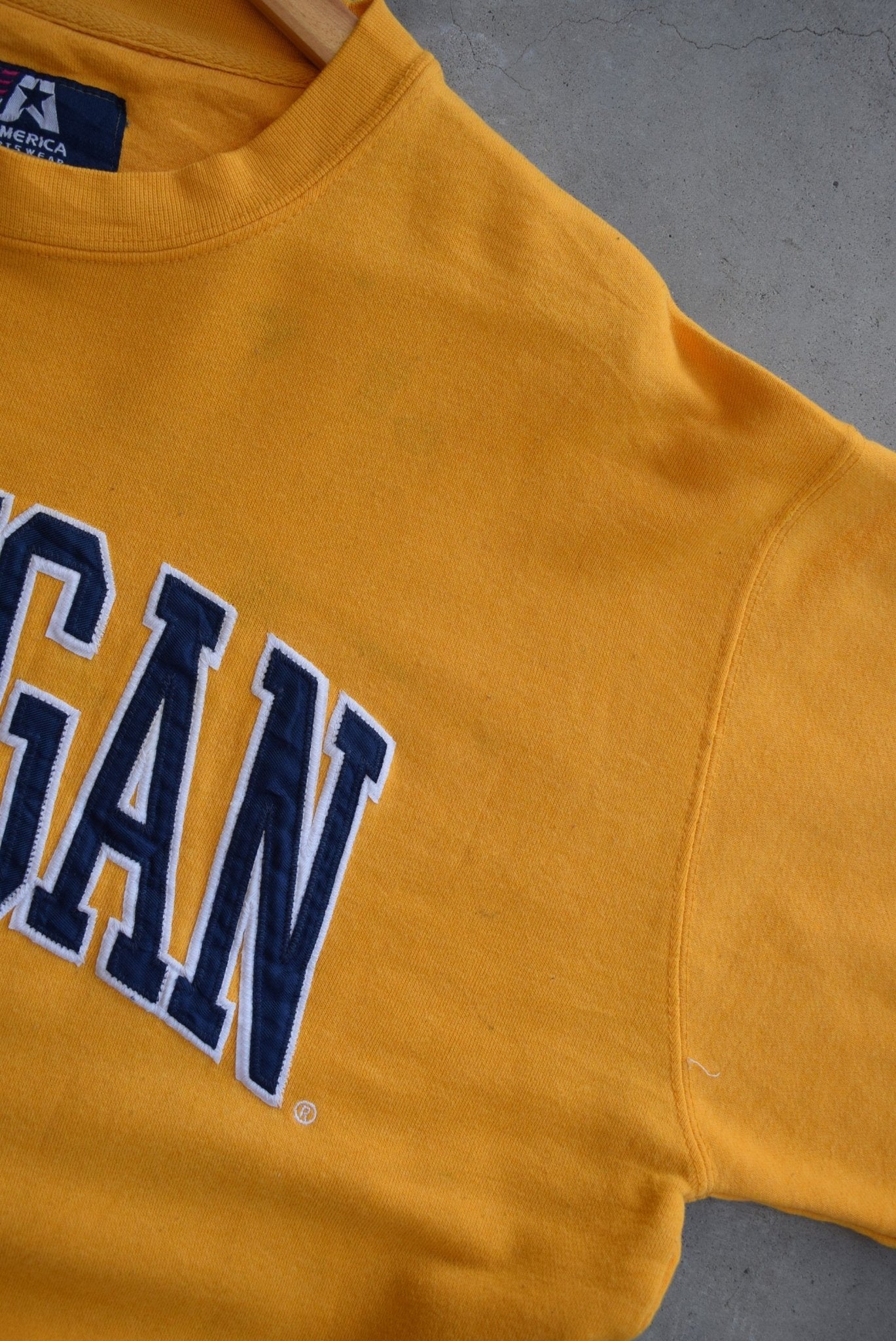 University of Michigan Embroidered Crewneck — 2000s (L) - Retrospective Store