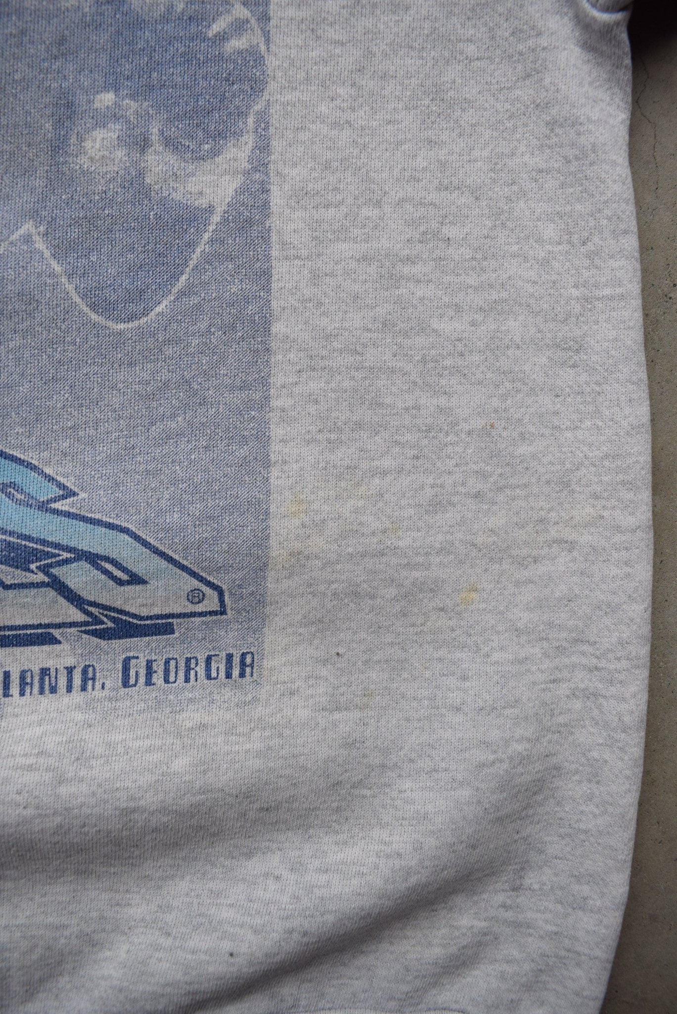 University of North Carolina Football Grey Graphic Crewneck — 1993 (M) - Retrospective Store