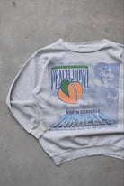 University of North Carolina Football Grey Graphic Crewneck — 1993 (M) - Retrospective Store