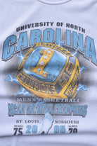 University of North Carolina White Graphic Tee — 2005 (L) - Retrospective Store
