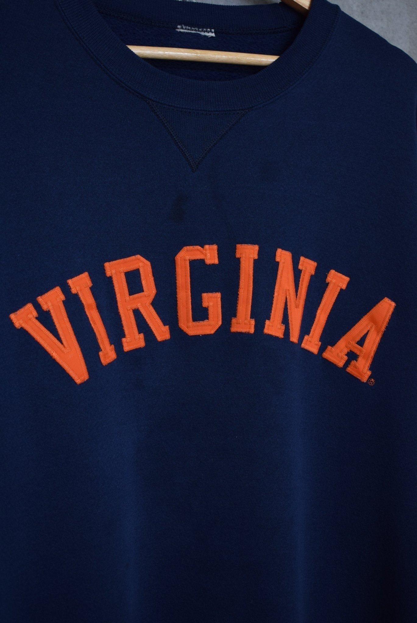 University of Virginia Embroidered Crewneck — 2000s (L) - Retrospective Store
