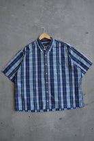 U.S. Polo Assn Blue Cropped Button Up — 2000s (XXL) - Retrospective Store