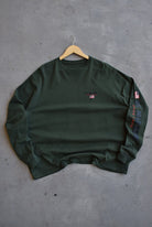 U.S. Polo Assn Green Embroidered Long Sleeve Tee — 2000s (XL) - Retrospective Store