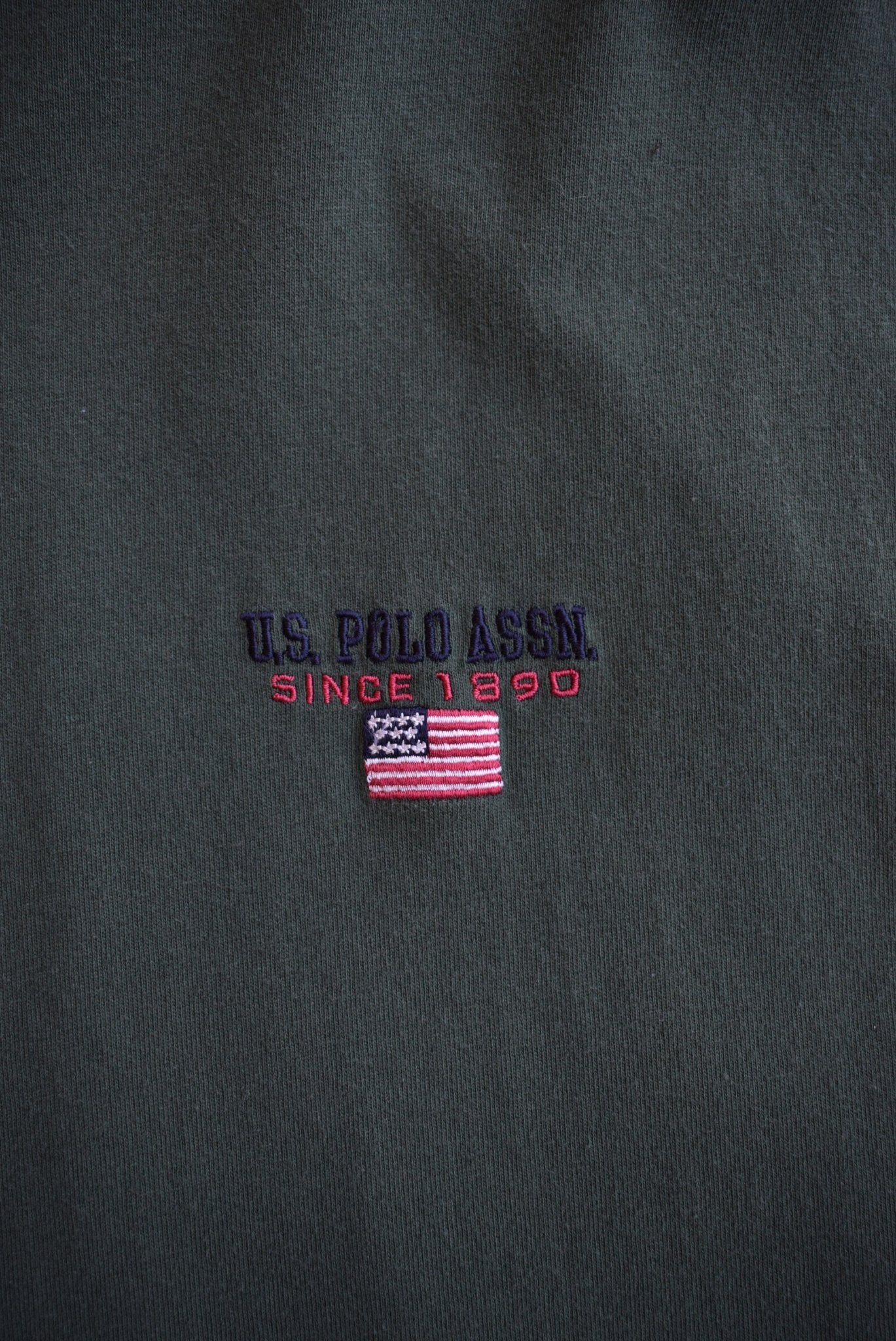 U.S. Polo Assn Green Embroidered Long Sleeve Tee — 2000s (XL) - Retrospective Store