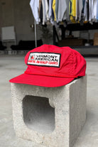 Vermont American Red Embroidered Hat — 1990s - Retrospective Store