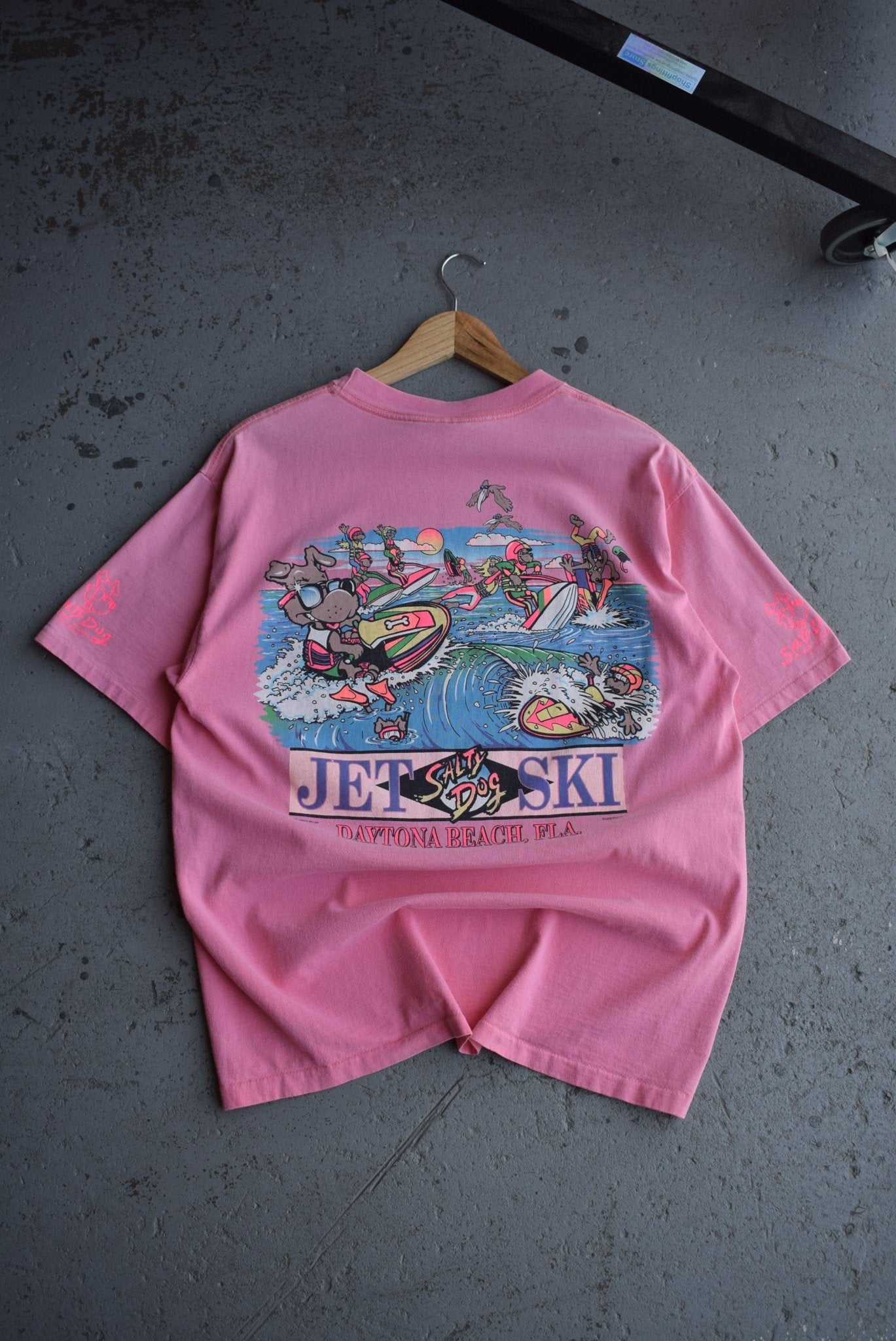 Vintage 1980 Salty Dog Surf Shop Tee (L) - Retrospective Store