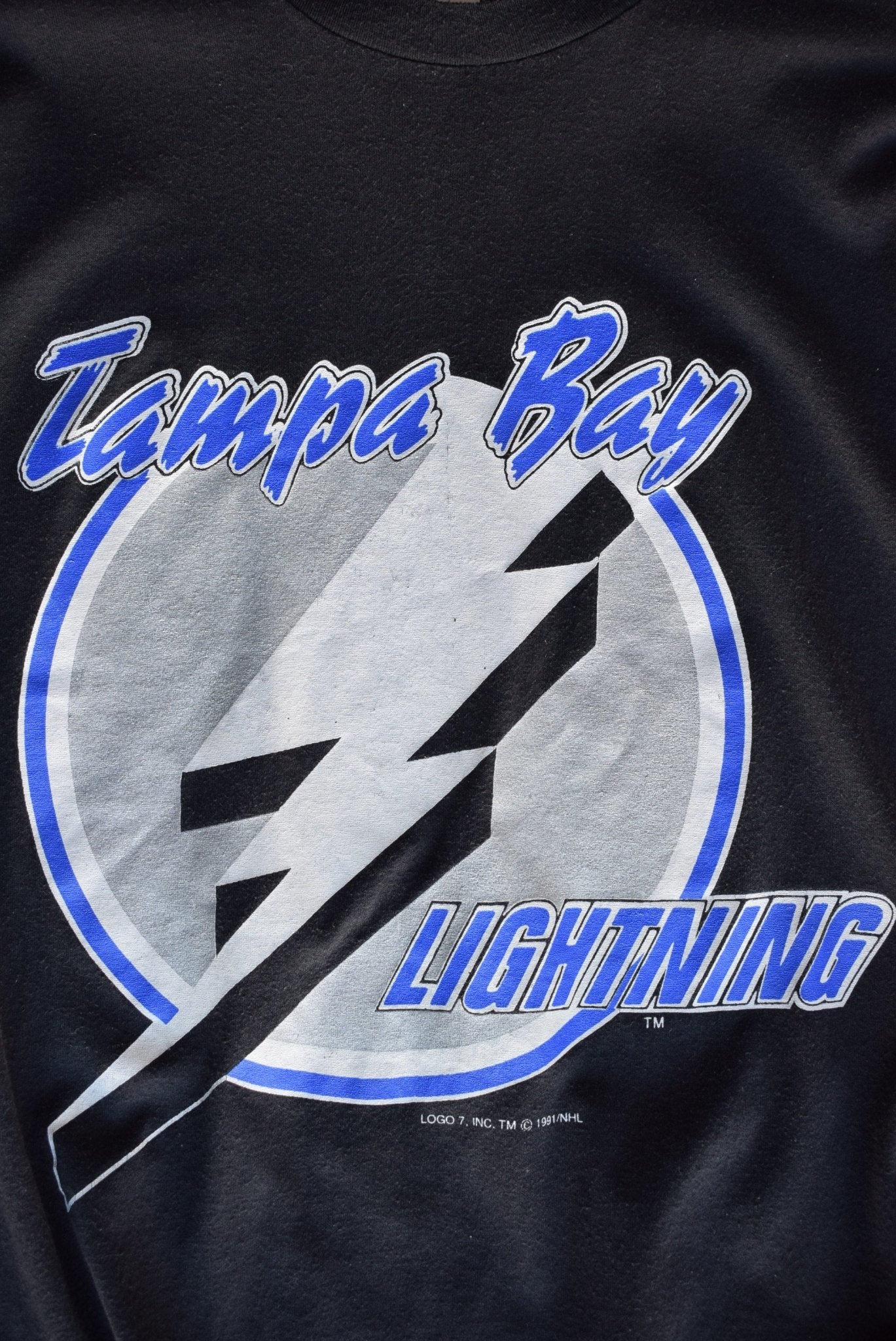 Vintage 1991 NHL Tampa Bay Lightning Tee (L) - Retrospective Store