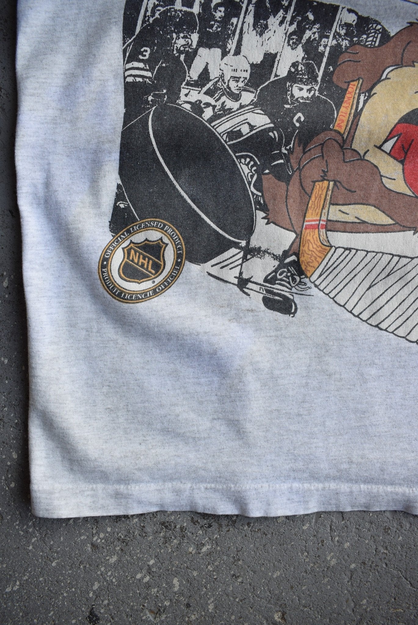 Vintage 1991 Warner Bros. x NHL New York Rangers Tee (XL) - Retrospective Store