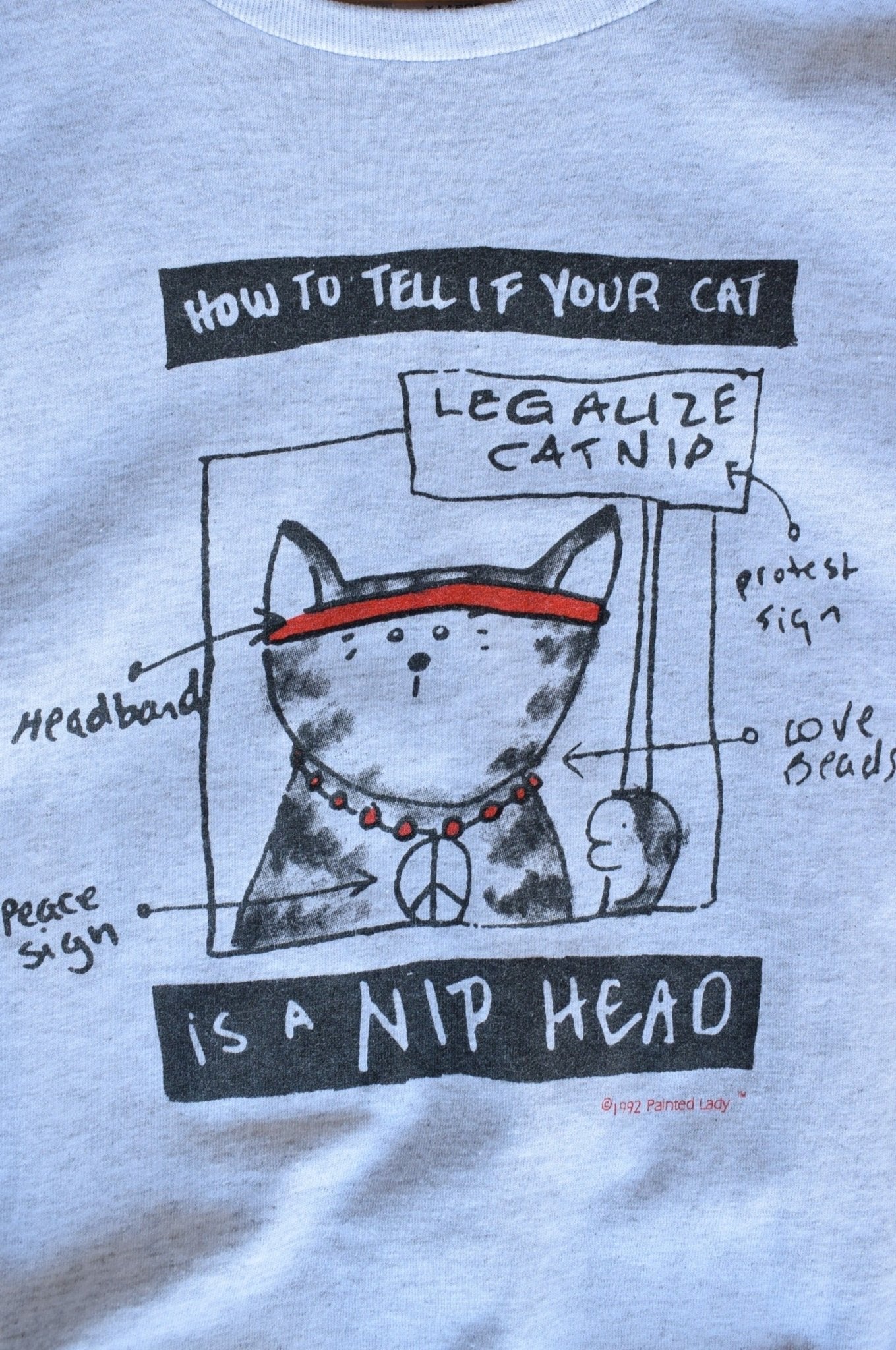 Vintage 1992 Legalize Cat Nip Tee (L) - Retrospective Store