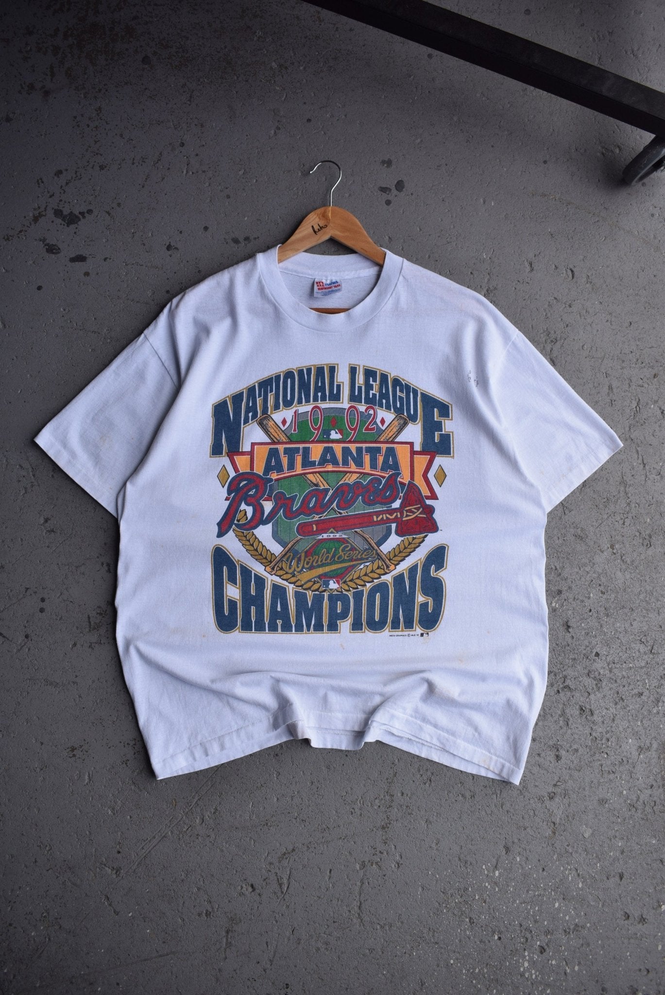 Vintage 1992 MLB Atlanta Braves Champions Tee (L/XL) - Retrospective Store