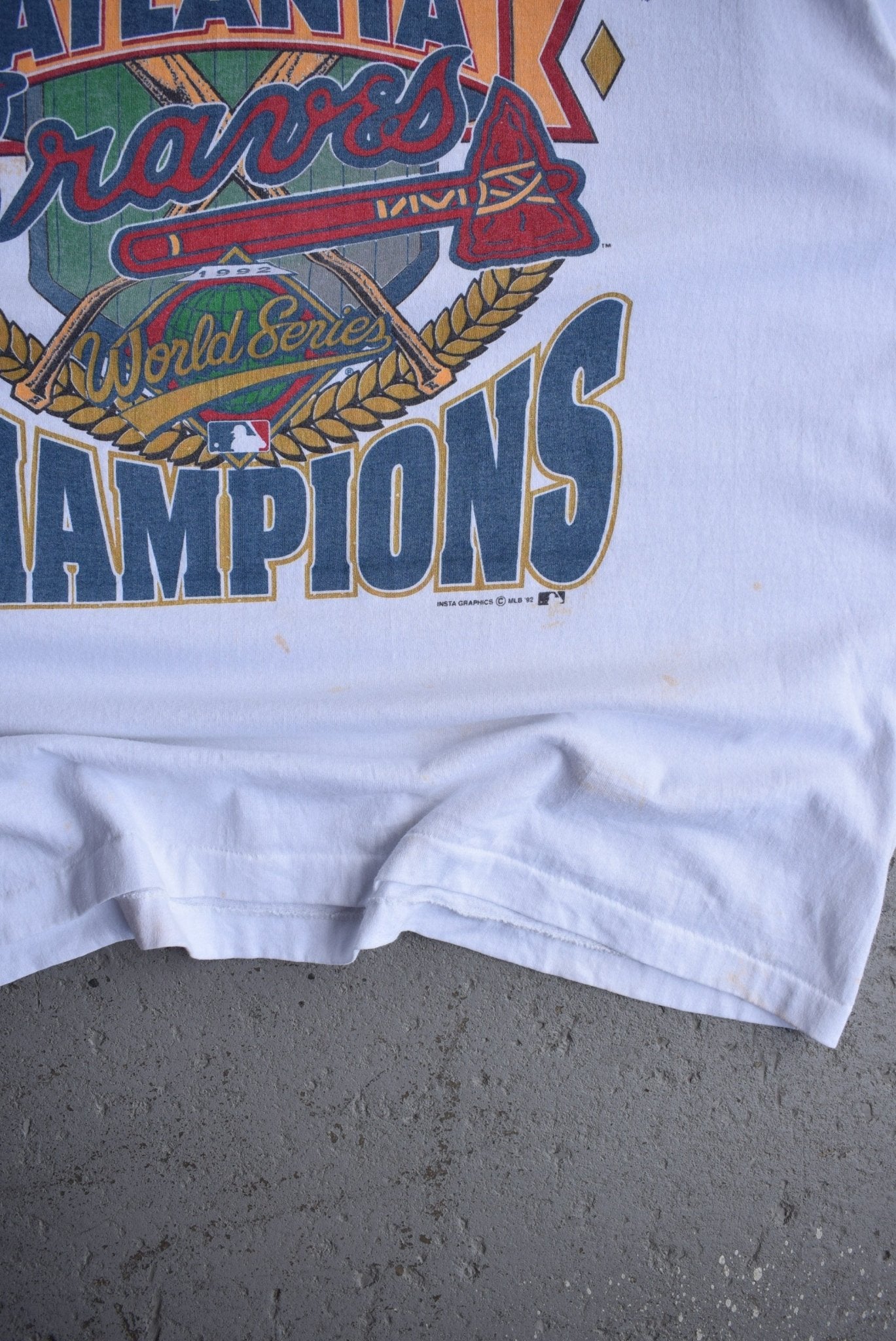 Vintage 1992 MLB Atlanta Braves Champions Tee (L/XL) - Retrospective Store