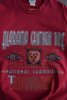 Vintage 1992 Nutmeg x Alabama National Champions Embroidered Tee (M) - Retrospective Store