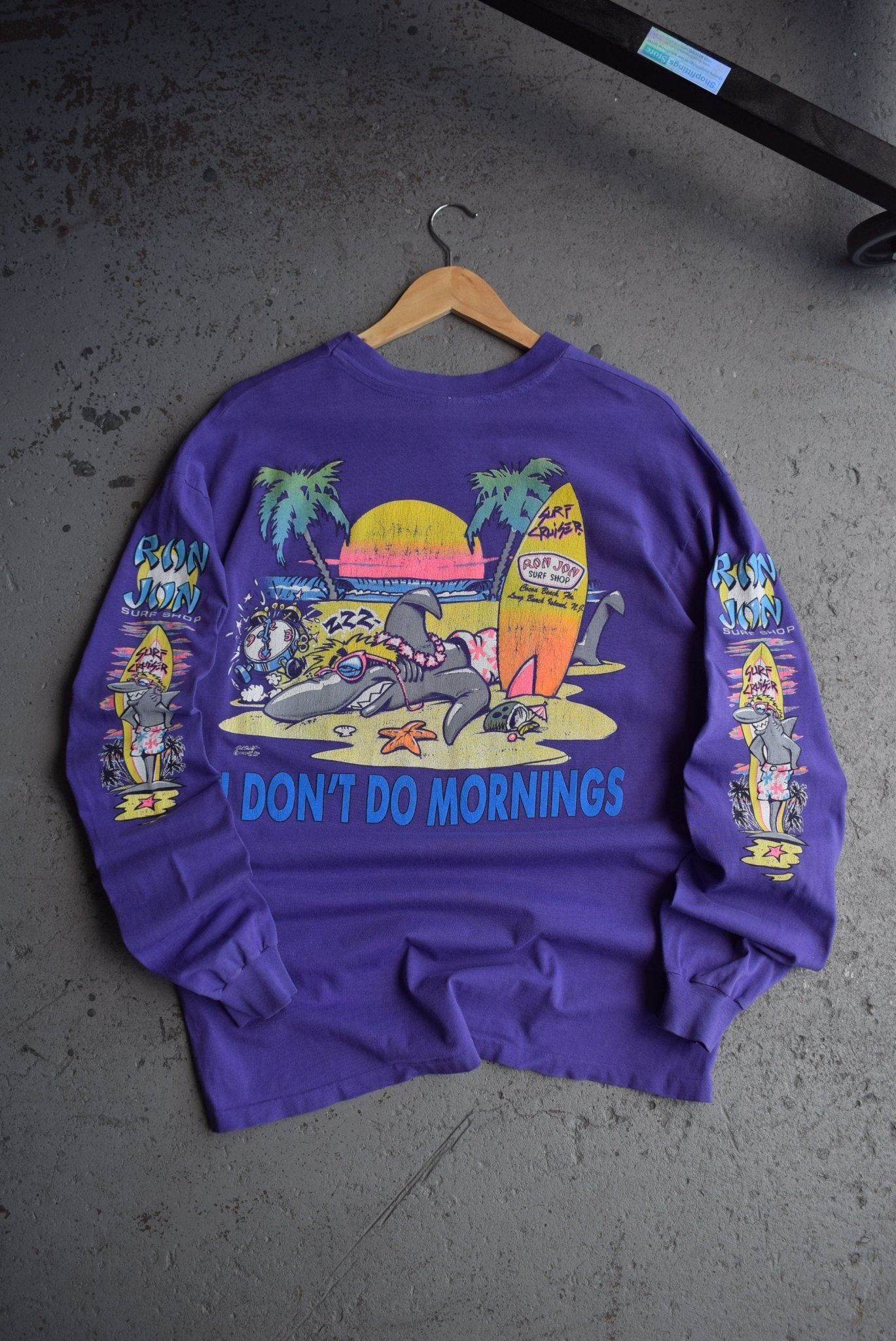 Vintage 1992 Ron Jon Surf Shop Long Sleeve Tee (L) - Retrospective Store