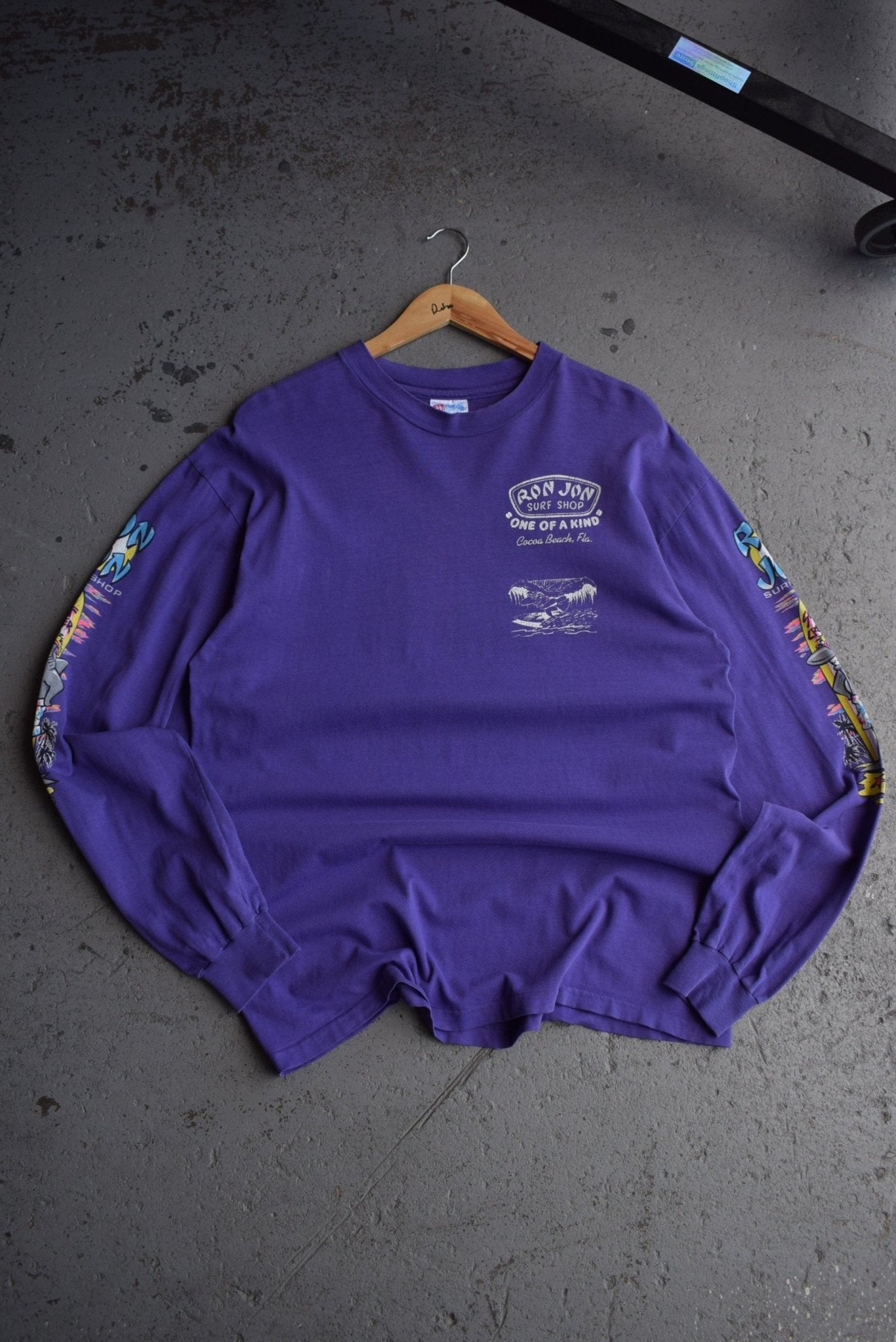 Vintage 1992 Ron Jon Surf Shop Long Sleeve Tee (L) - Retrospective Store