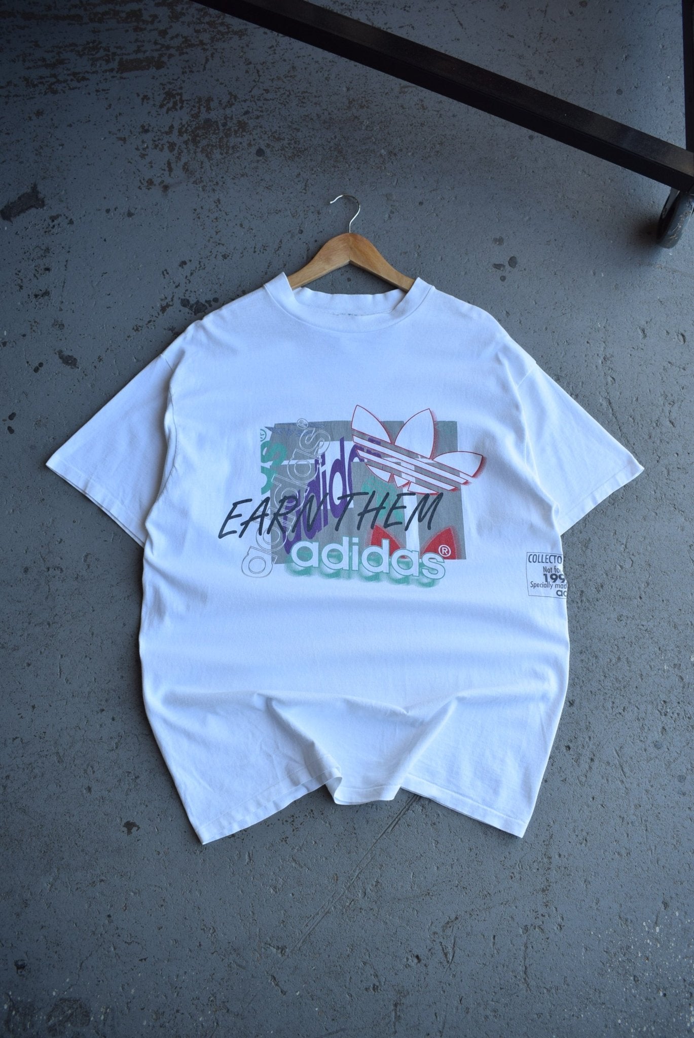 Vintage 1993 Adidas Graphic Tee (XL) - Retrospective Store