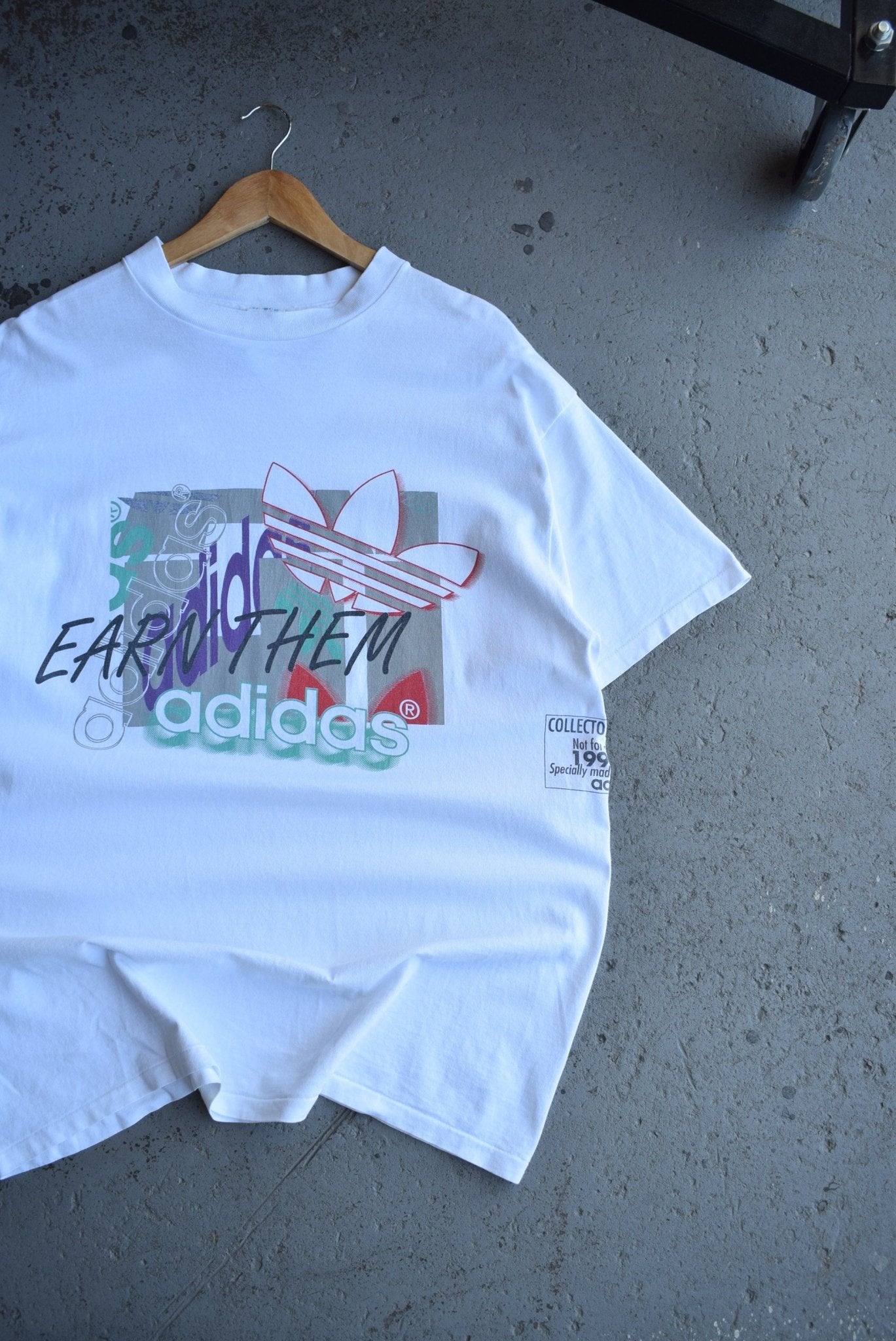 Vintage 1993 Adidas Graphic Tee (XL) - Retrospective Store