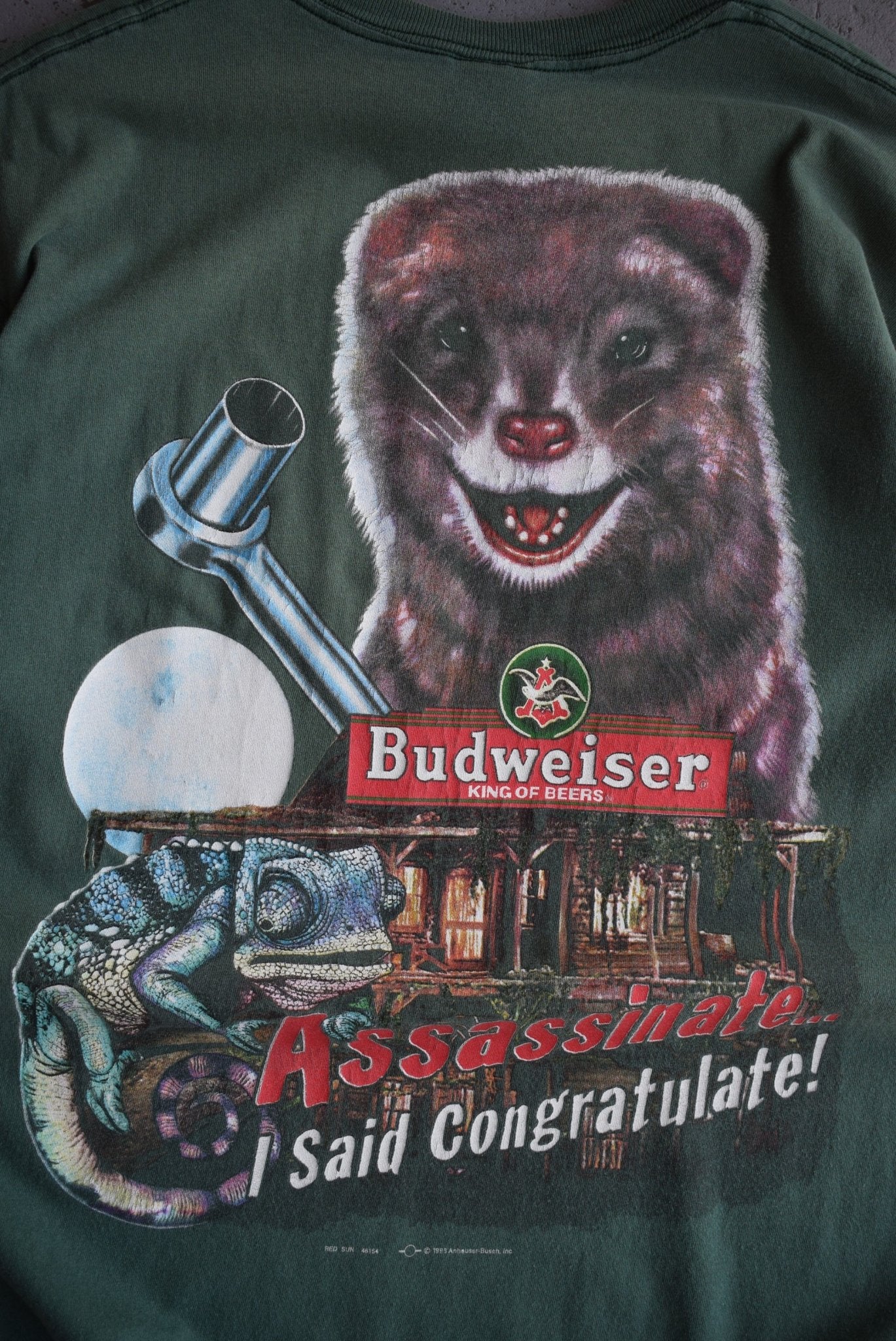 Vintage 1993 Budweiser 'King of Beers' Tee (L) - Retrospective Store