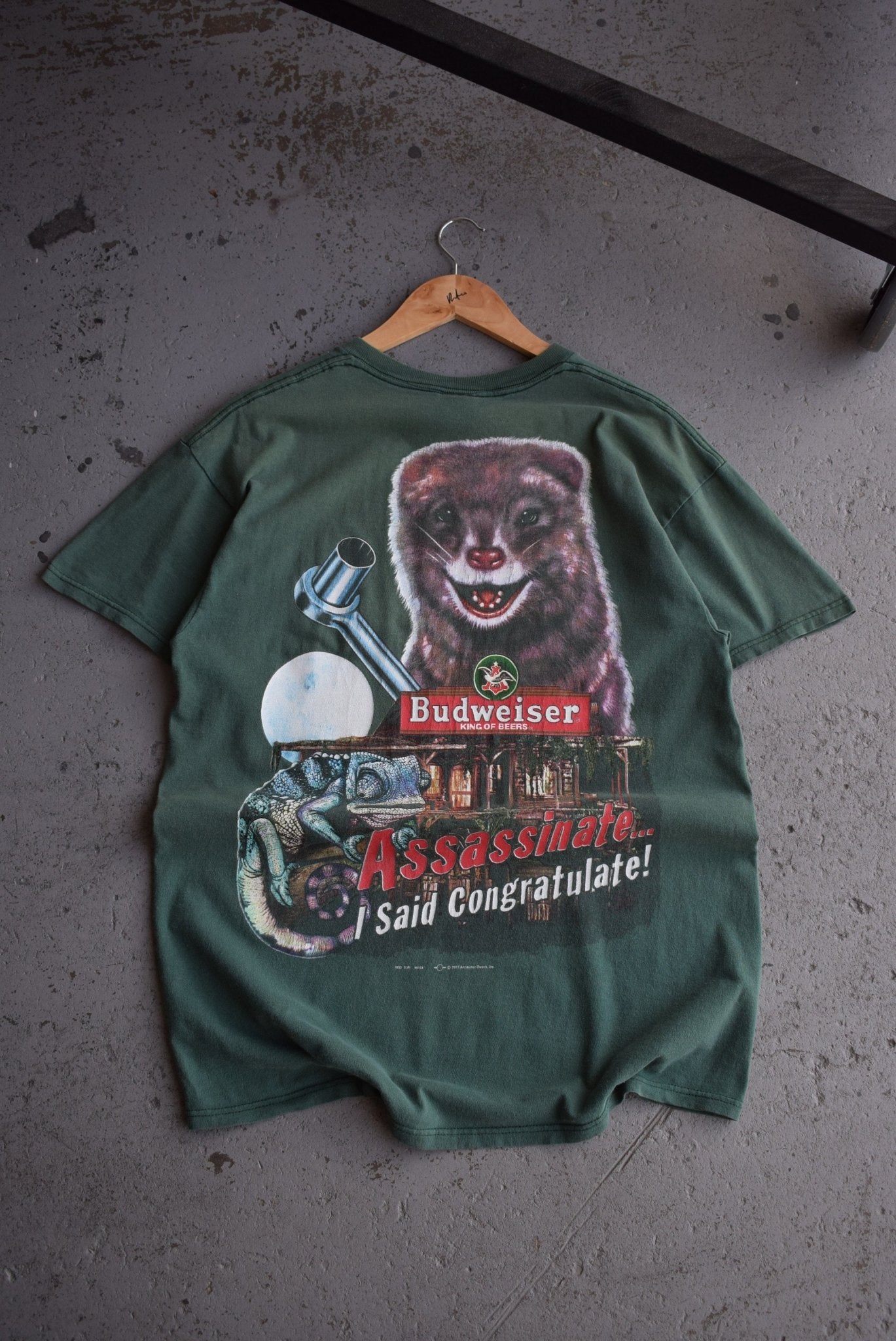 Vintage 1993 Budweiser 'King of Beers' Tee (L) - Retrospective Store